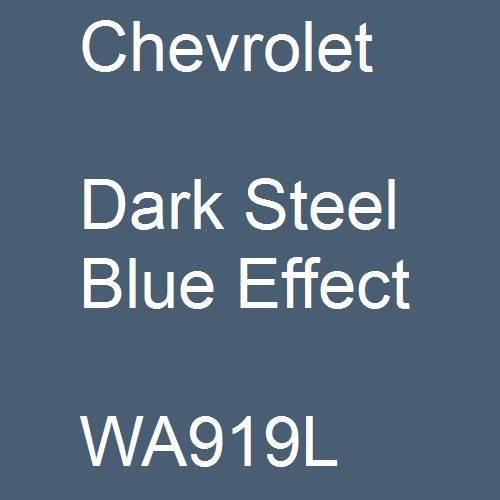 Chevrolet, Dark Steel Blue Effect, WA919L.